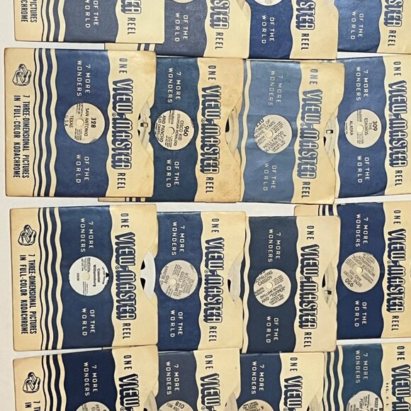 Sawyer Black Bakelite Viewmaster 1950 with 16 reels - Picture 5 of 9